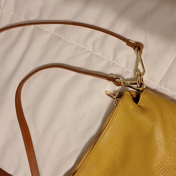 Valentina mustard yellow leather bag - Picture 6 of 9